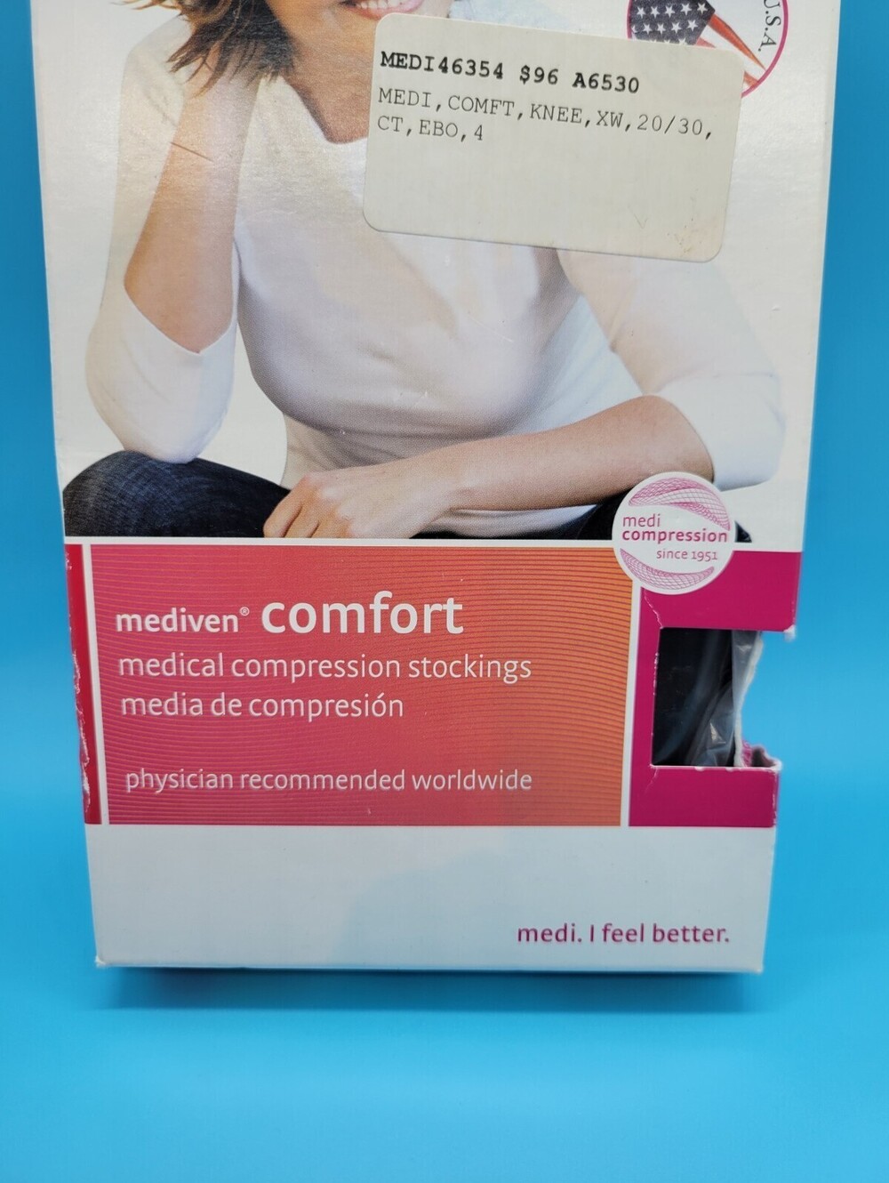 NEW Mediven Comfort for Women 15-20 mmHg Closed toe Compression Ebony 45252